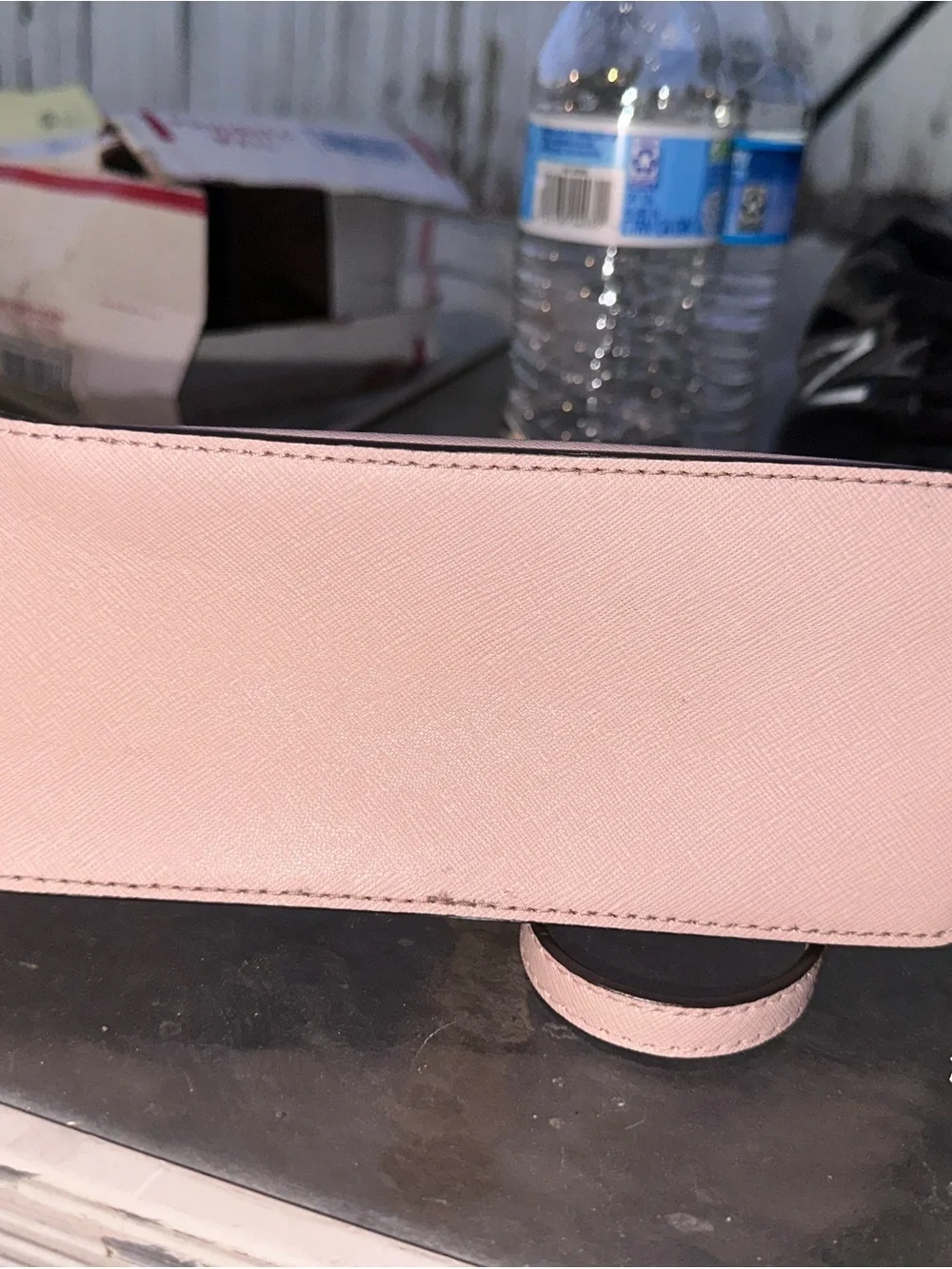 Michael Kors Light Pink Saffiano Crossbody Bag with Gold Hardware